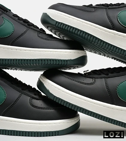 کفش مردانه و زنانه مشکی سبز NIKE AIR FORCE مدل 5349