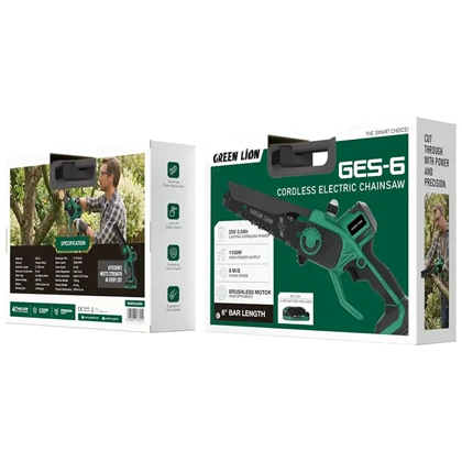 اره زنجیری شارژی گرین لاین مدل GREEN LION GNGES6SAWGN