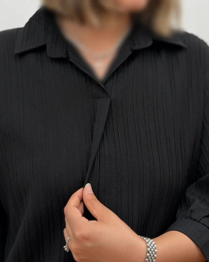 شومیز مشکی آیوا مدل آلاله (ویژه محرم)