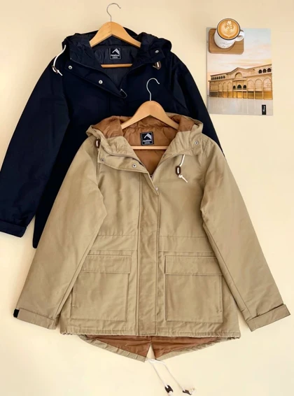 کاپشن کتان آستردار کد 2460