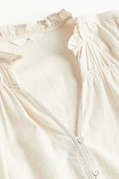 شومیز لینن پلیسه CH656