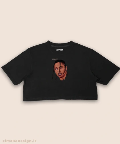 کراپ زنانه طرح تراویس اسکات کد 941