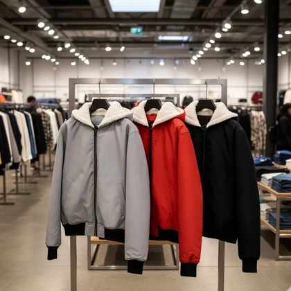 کاپشن ضدآب داخل خزتدی-طوسی ویژه