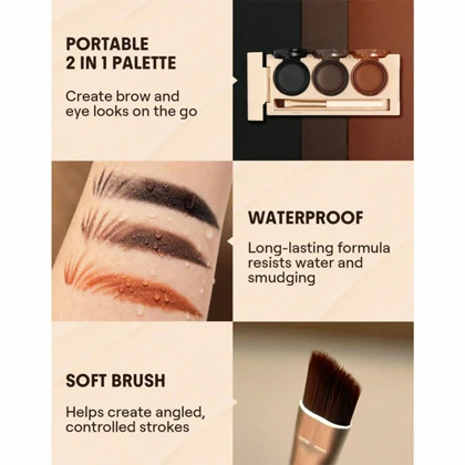 پالت 3 عددی خط چشم و ابرو ژلی شیگلم (SHEGLAM)