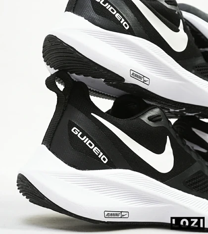 کفش کتانی بزرگ پا مشکی سفید Nike guide 10