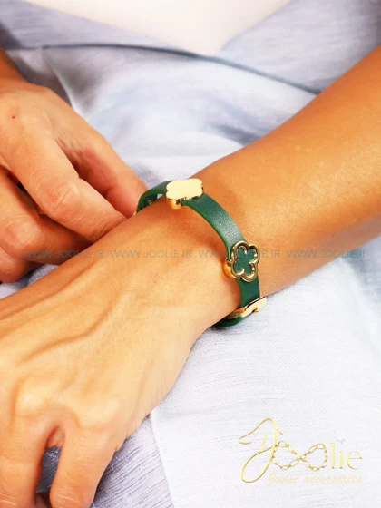 دستبند چرمی زنانه ون کلیف کدB2123