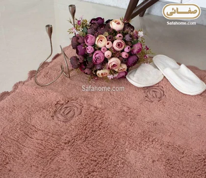 فرش فانتزی پنبه‌ای دوربافت مستطیل لاروس