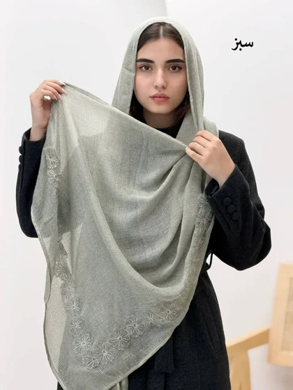 3820-شال حصیری گل برجسته