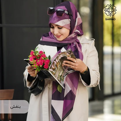 روسری نخ پنبه لوریا