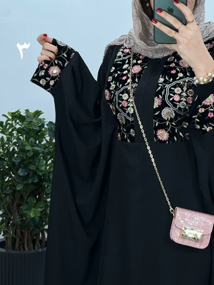 عبای بلند سوزندوزی اسرا 5