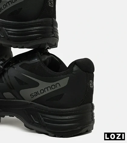 کفش کتانی کوهنوردی مردانه و زنانه مشکی طوسی Salomon wings pro 2