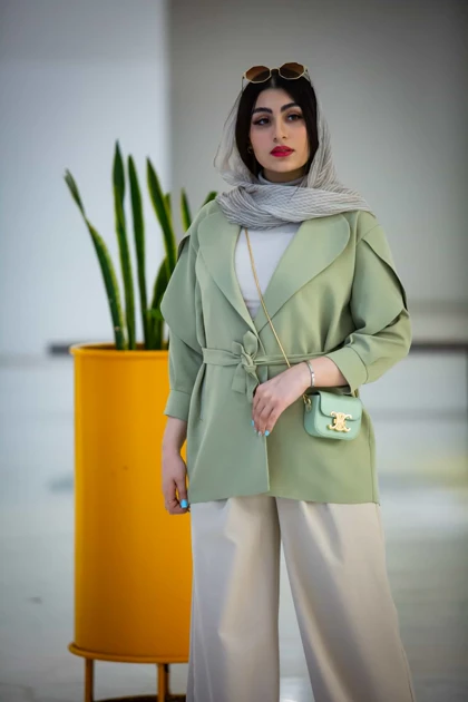 مانتو مازراتی استین شنل دار