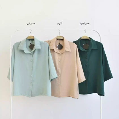 شومیز یقه‌دار زنانه با آستین کوتاه – استایل آزاد و راحت
