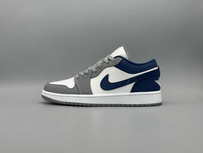 کتانی نایکی جردن1 لو فرنچ بلو های کوالیتی/Nike AJ1 low French Blue