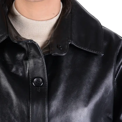 مانتو چرم زنانه 4600