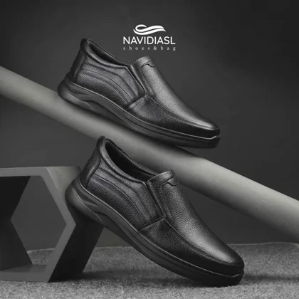 کفش مردانه چرم طبی اداری و روزانه کد 7069025