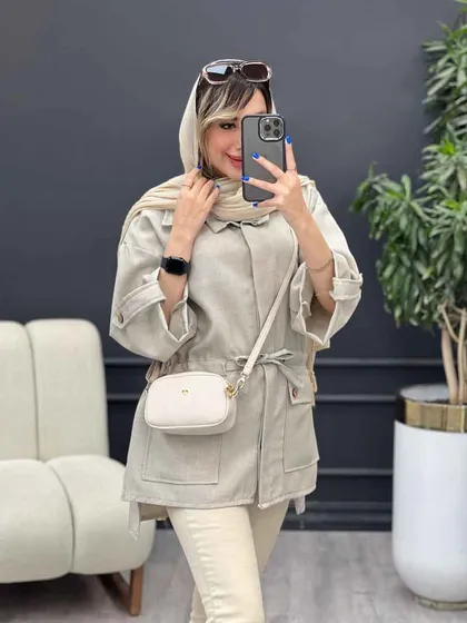 مانتو کمر گت بغل چاک