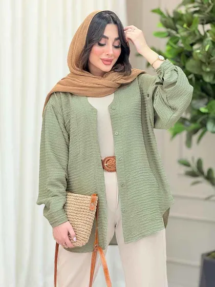 شومیز تک جیب پشت بندی