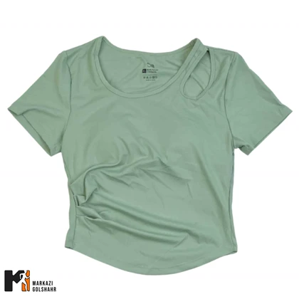 تیشرت ورزشی زنانه مدل کاپ‌دار جذب کد 084