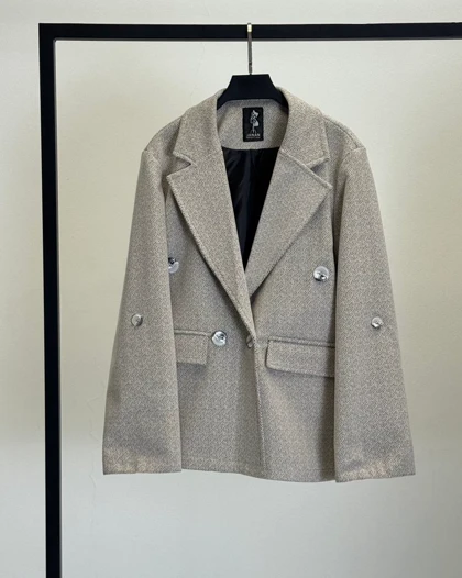 پالتو لامر آستین دکمه   کد 600057