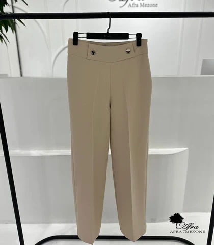 شلوار نیم بگ دکمه طلایی کد 14003565