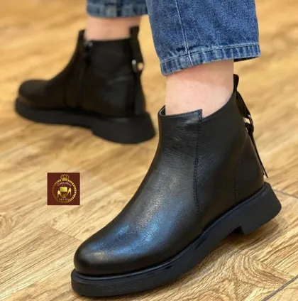نیم بوت زنانه طبی پشت منگوله