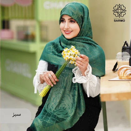روسری نخ ابریشم یکتا گل