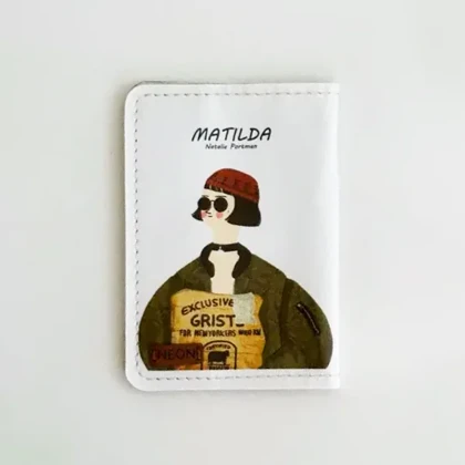 کاور پاسپورت و شناسنامه فانتزی چرم نئون مدل PC111 طرح ماتیلدا