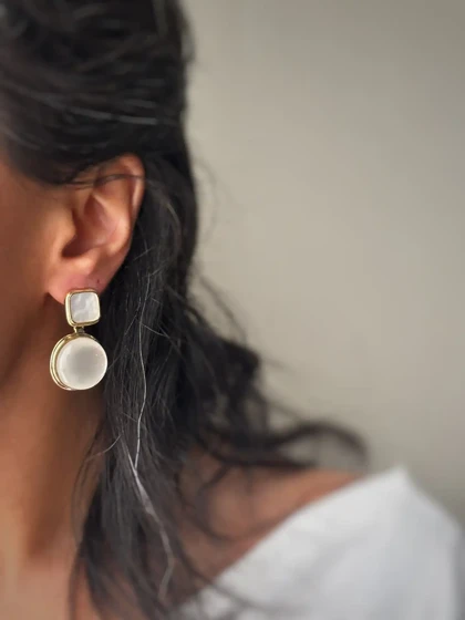 گوشواره های صدفی زمستانی