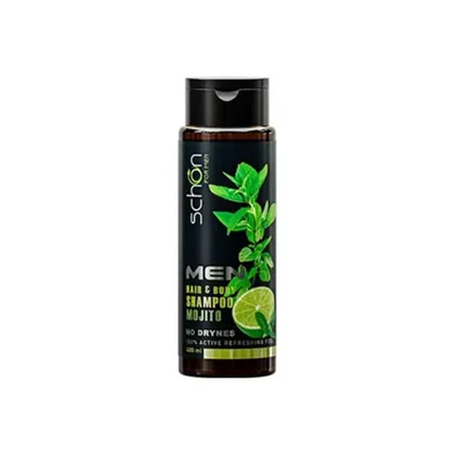 شامپو موی سر مردانه شون مناسب انواع مو مدل موهیتو Schon Mojito