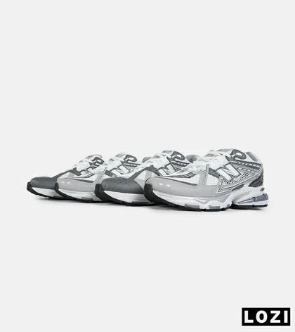 کفش کتانی بزرگ پا طوسی سفید New Balance 1906R مدل 8312