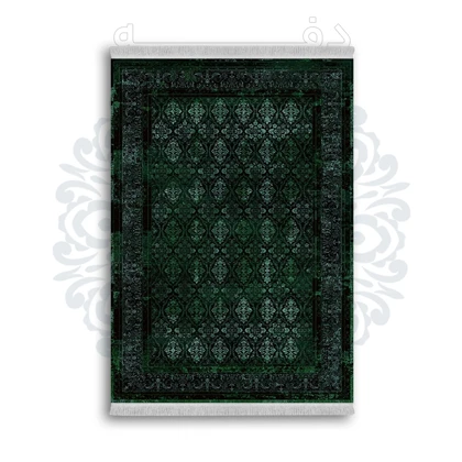 *جدید* فرشینه از جنس پارچه شانل مخمل ترک طرح فانتزی برند دفه کد 1023