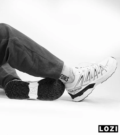 کفش کتانی بزرگ پا سفید مشکی Salomon X ULTRA