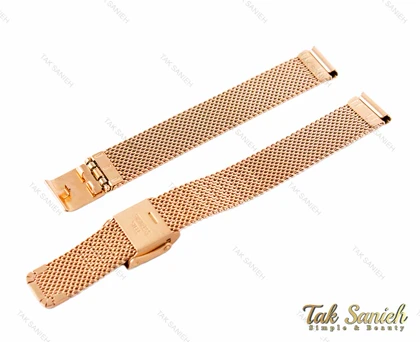 بند ساعت دنیل ولینگتون حصیری زنانه رزگلد Daniel-Strap-3027-L