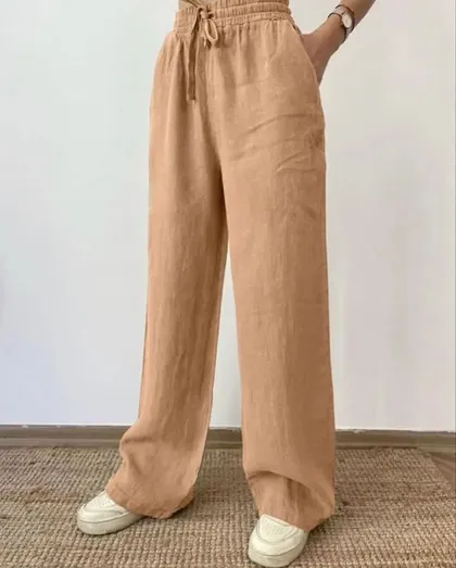 شلوار بگ الیاف طبیعی 1055