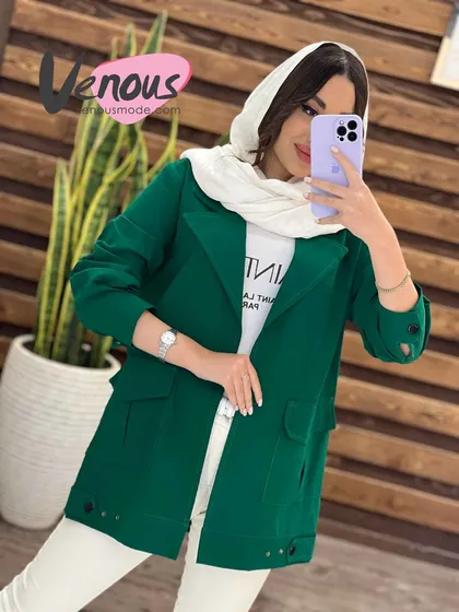 مانتو لینن آستین پیله