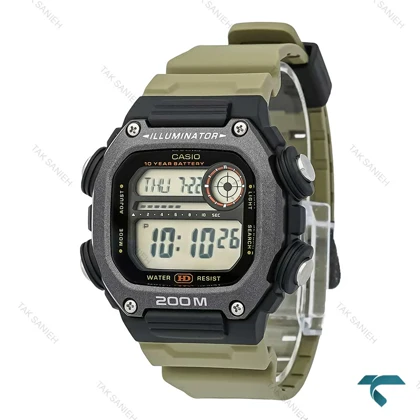 ساعت مردانه کاسیو DW-291H مشکی سبز Casio-7398-G