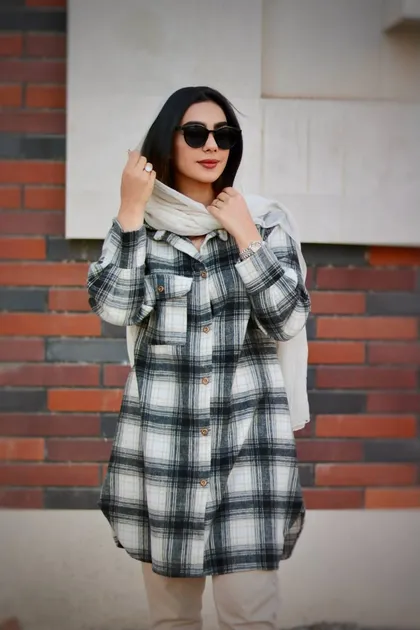 مانتو پشمی کد 100226