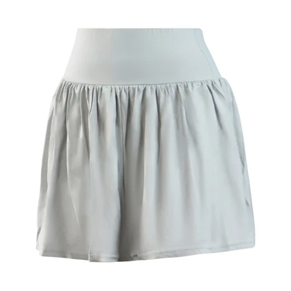 دامن کشاله دار تنیسی مدل 4A0033 طوسی روشن