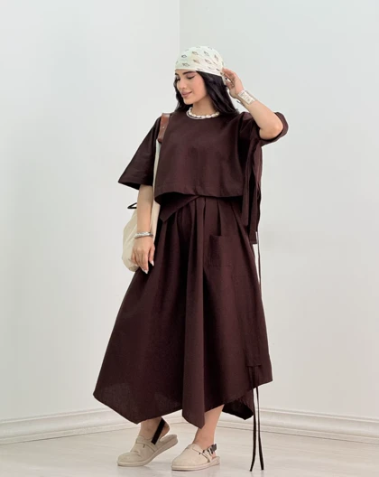 ست پانچ و شلوار پانیذ(103)کد:5280