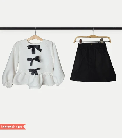 دامن کتان مشکی