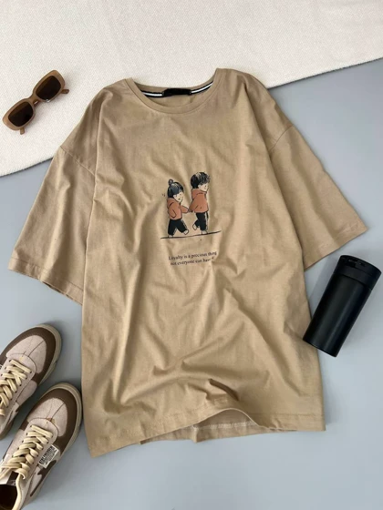 تیشرت لانگ 5 طرح کد 4879