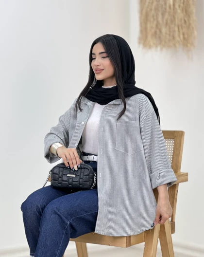 شومیز راه راه آتنا(1)ک:5068