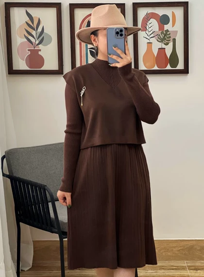 ست دوتیکه بافت مدل 4 کد 3169