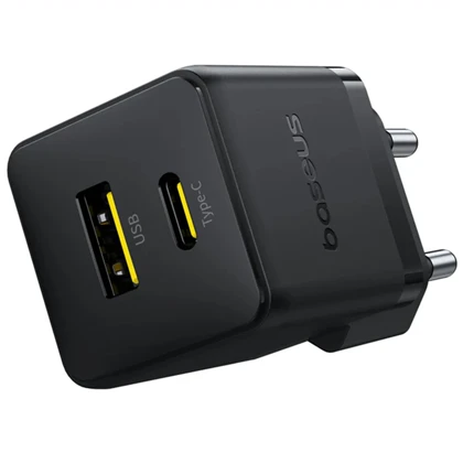 شارژر دیواری USB و تایپ سی 30 وات بیسوس Baseus Palm P1011160A113