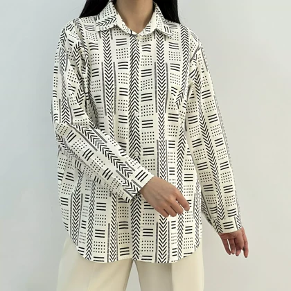 شومیز طرحدار 1007532