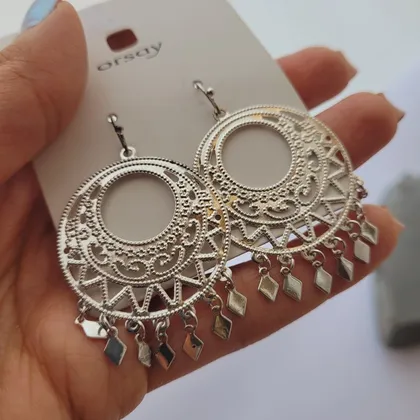 گوشواره آویز دایره سنتی