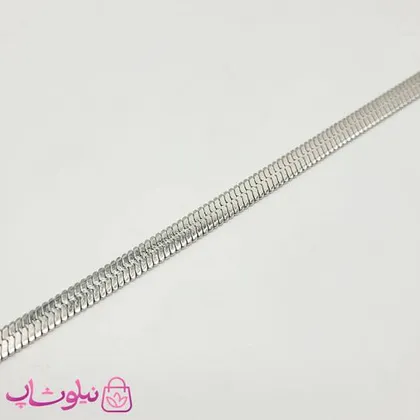 زنجیر هرینگبون تخت سیلور ضخامت 6 میل