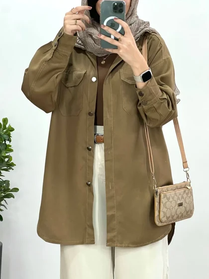 مانتو کتان کاغذی ابریشم