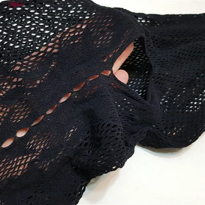 سرهمی فانتزی مدل فیشنت کد 4855-7101 رنگ مشکی